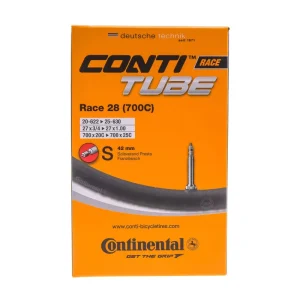 Cámara de aire continental Carrera de tubo Conti 700×20/25 Presta 42 mm Válvula Oferta